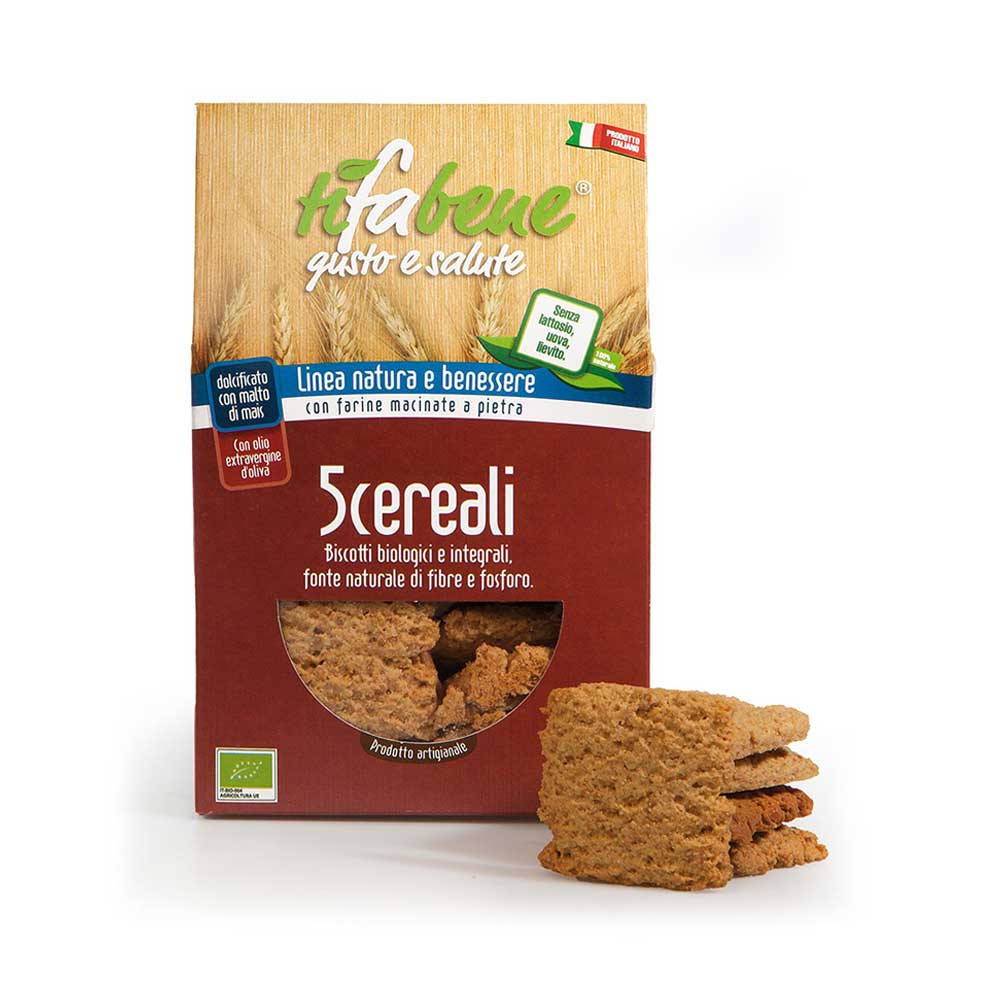 Biscotti Biologici e integrali ai 5 Cereali