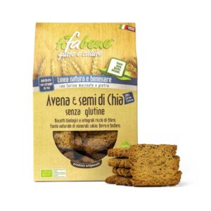 Biscotti Biologici di Avena e semi di chia -Senza Glutine