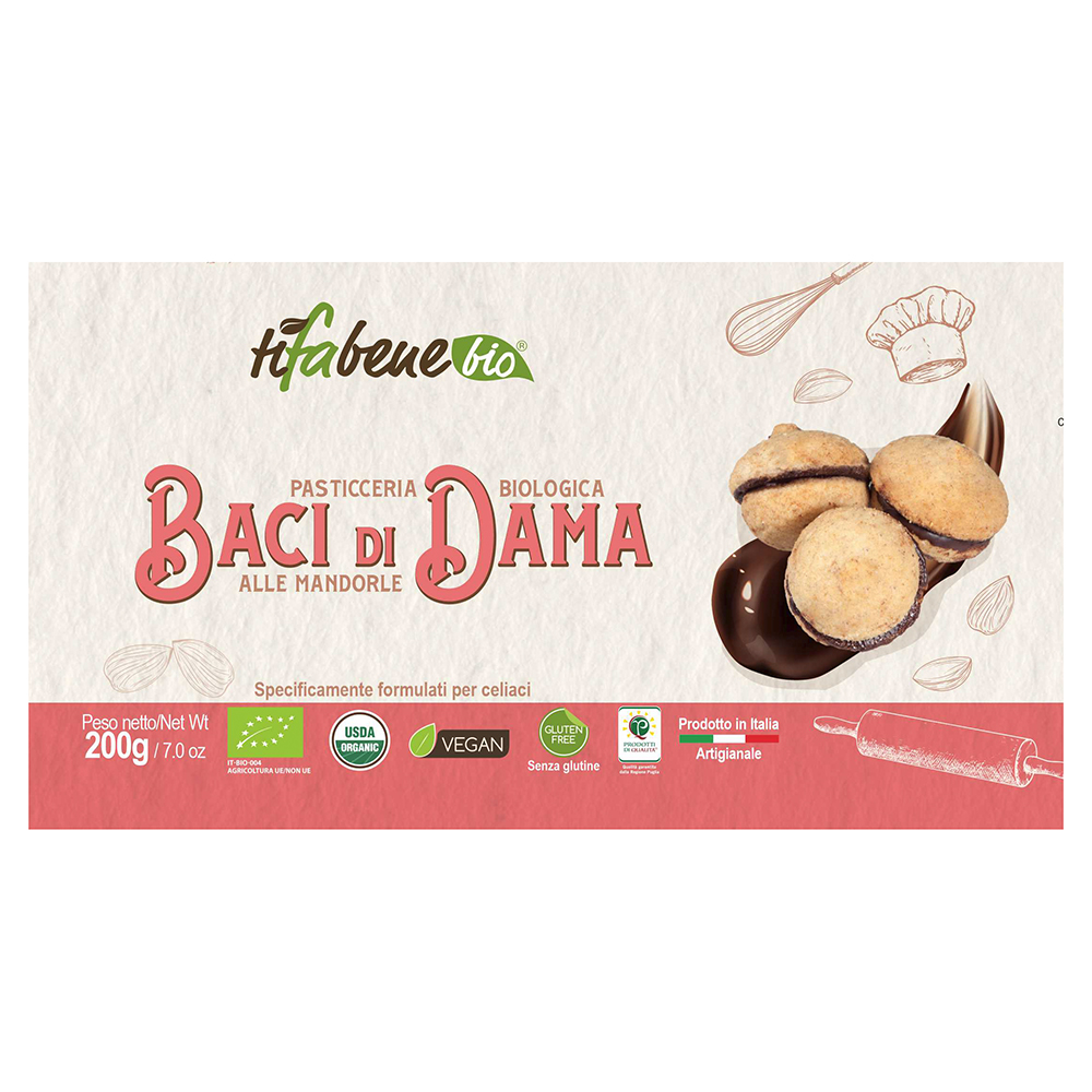Baci di Dama alle mandorle Vegani Biologici e senza glutine - immagine 4