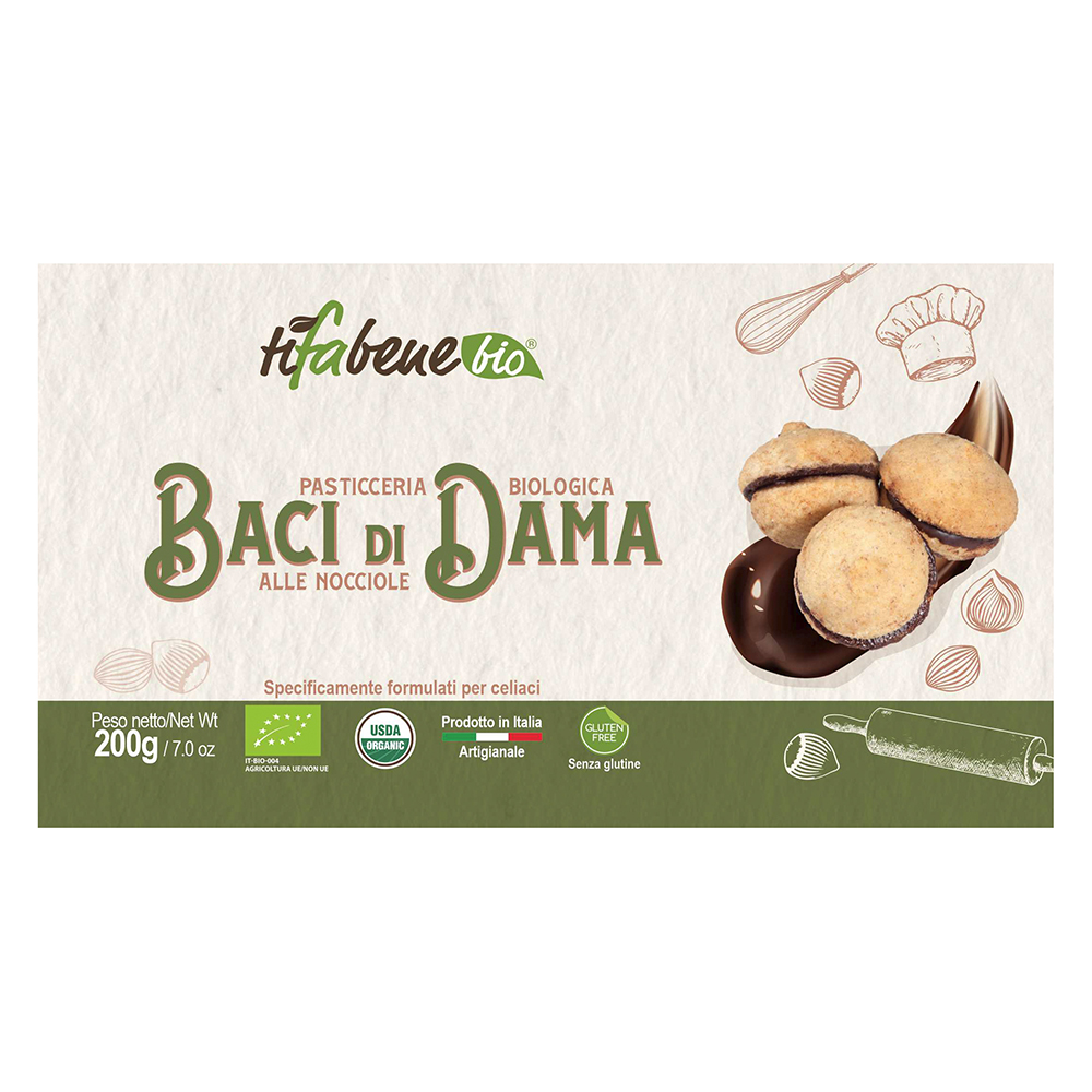 Baci di Dama Biologici alle nocciole senza glutine - immagine 4