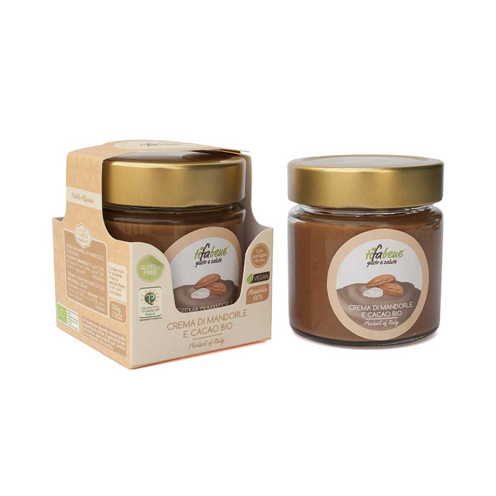 Crema di mandorle e Cacao bio