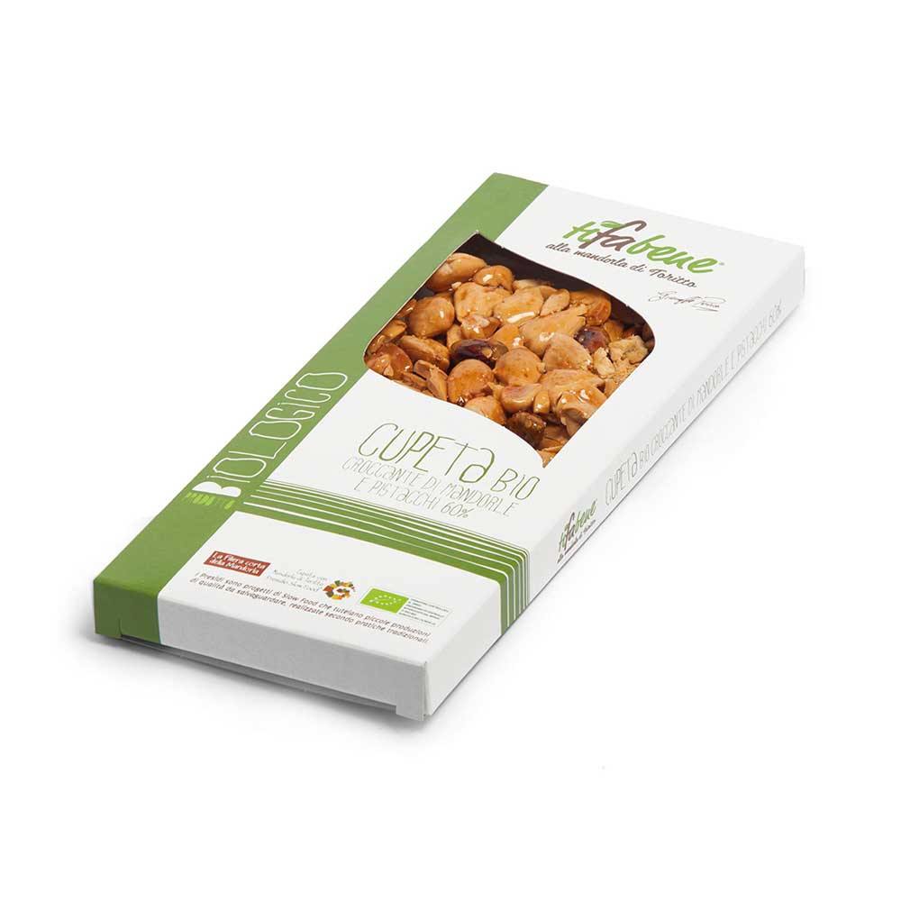 Cupeta Pugliese Mandorle e pistacchi Slow Food bio 150g
