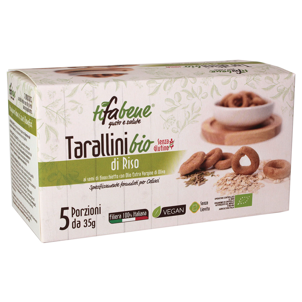 Tarallini bio di Riso senza glutine