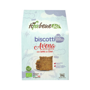 Biscotti Biologici Avena e Semi di Lino - Senza Glutine e senza zuccheri