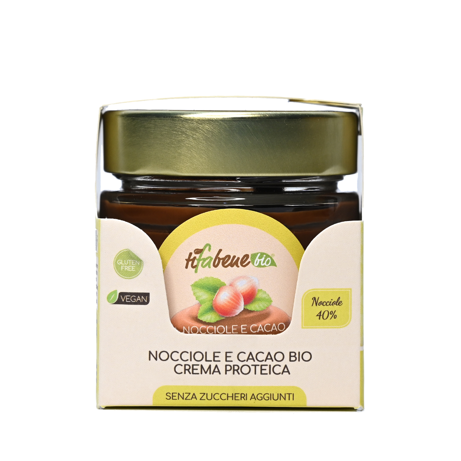 Crema nocciole e cacao proteica